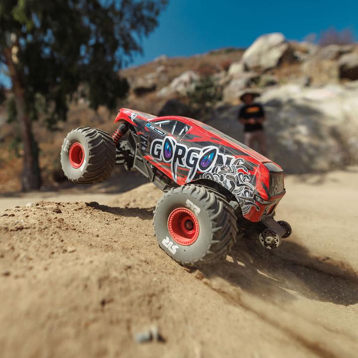 Actual product image Arrma Monster Truck Gorgon Grom Brushed 4x4 RTR 1:16 Rot (RTR Ready-to-Run)