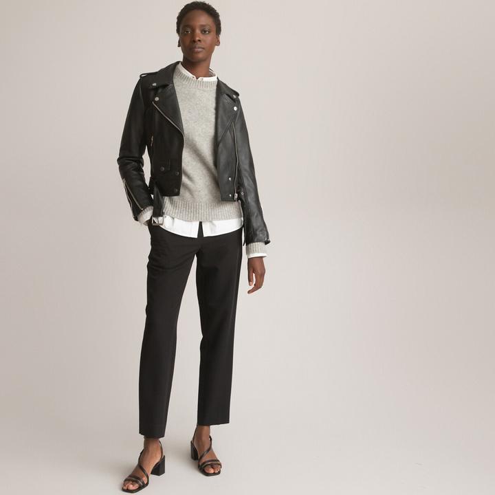 Actual product image La Redoute Collections Leather jacket Gaston (46)
