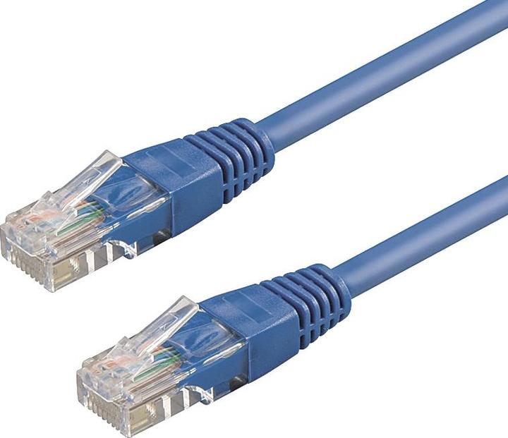 Produktbild Wp WPC-PAT-6U030B Netzwerkkabel Blau 3 m Cat6 U/UTP (UTP) (U/UTP, CAT6, 3 m)