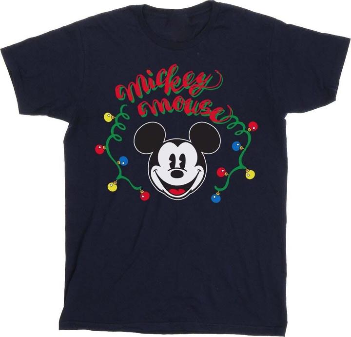 Image du produit Disney - T-shirt MICKEY MOUSE CHRISTMAS LIGHT BULBS - Femme (3XL)
