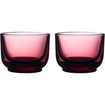 Fellow 2er-Set Pirch Cortado-Gläser, 120 ml, Rot, Bicchieri, Rosso