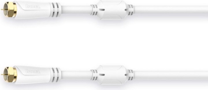 Produktbild Hama SAT-Anschlusskabel, F-Stecker - F-Stecker, vergoldet, 1,5 m, 100 dB (100 dB, Antennenkabel)