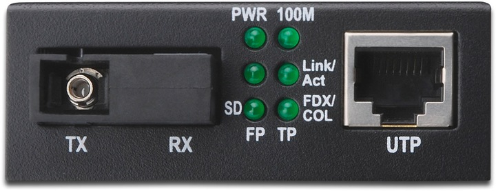 Actual product image Digitus Media Converter Singlemode BiDi WDM Gigabit Ethernet Tx1310nm / Rx1550nm SC Socket Up to 20km