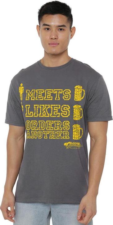 Immagine prodotto Cheers Man Meets Beer Maglietta Uomo (XL)
