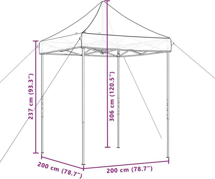 Produktbild vidaXL Deretka (200 cm, 200 cm)