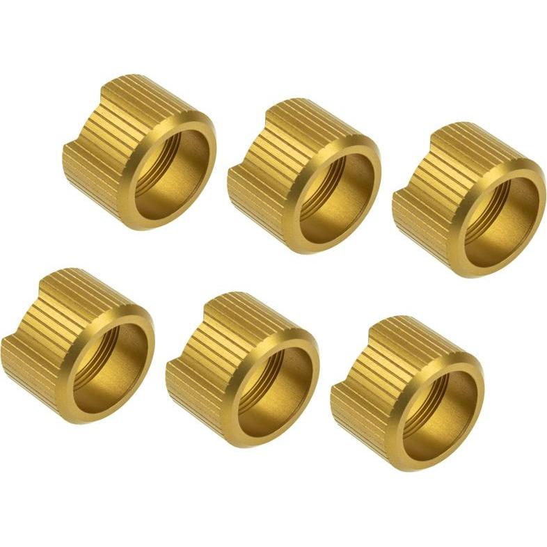 EKWB EK Quan.Torq.Compr. Ring STC 16 6er gd 3831109834855, Wasserkühlung Anschluss, Gold