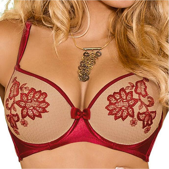 Róza, BH, Mehendi push-up bra, Orange, (80 C, Einzelpack)