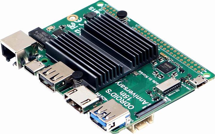Actual product image Odroid M1S single-board computer with IO header, 4 GB RAM