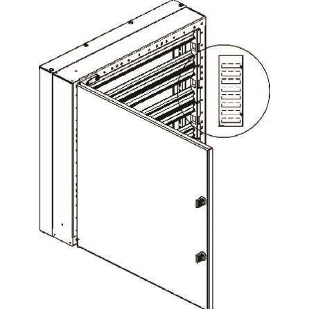 Cubic Verteilerschrank CU-mini 2x3 Module, 64 DIN-Module 380x572x165mm, Elektronikzubehör + Gehäuse