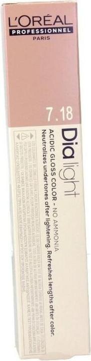 Produktbild L'Oréal Professionnel DIA LIGHT gel-creme acide sans amoniaque #7,18 50 ml (#7,18)