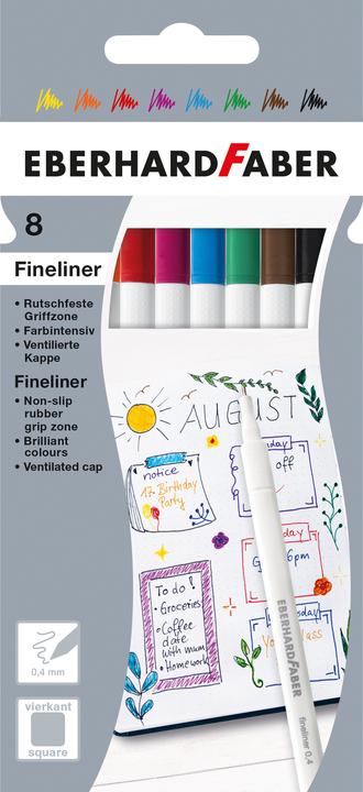 EberhardFaber Fineliner case of 8 (8x)