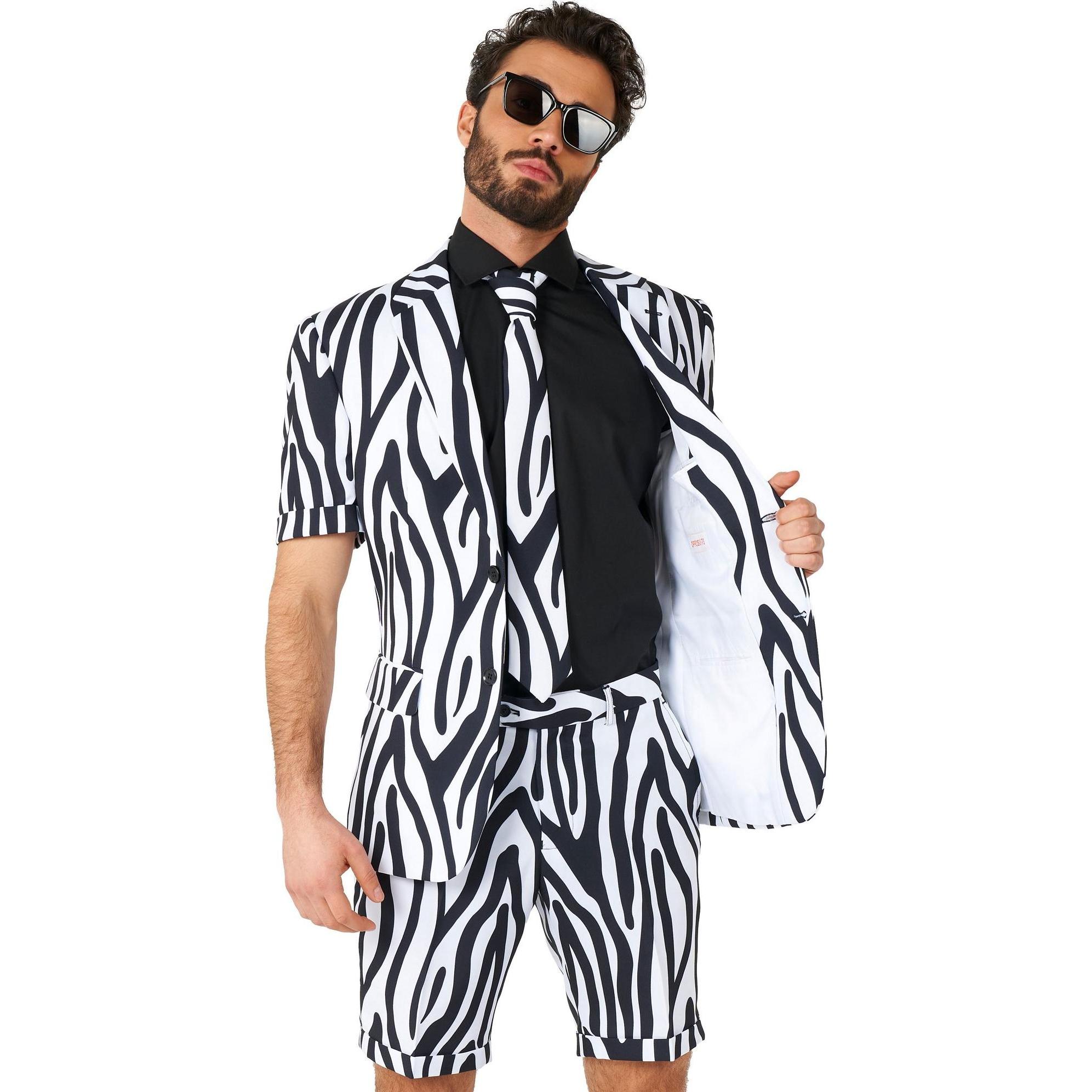 Konjac Sponge Shorts Suit Zazzy Zebra (46)