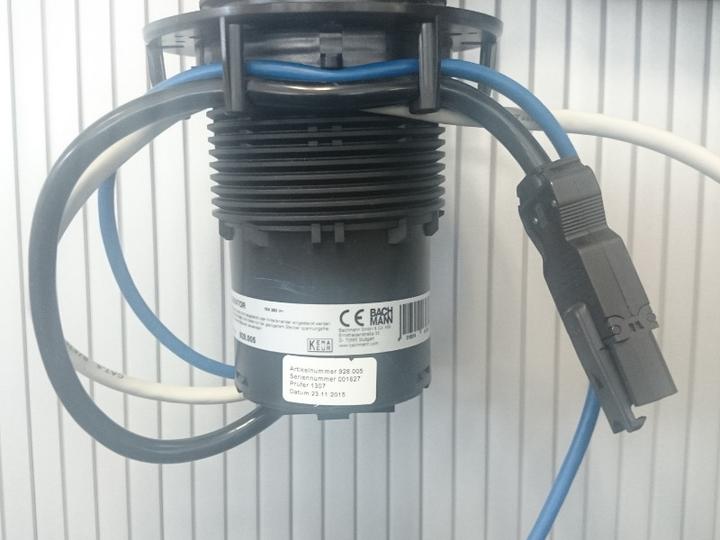 Produktbild Bachmann elevator 1x schutzkontakt 1x cat6 1x usb 3.0 edelstahl (1 x, CEE 7/7, 0.50 m)