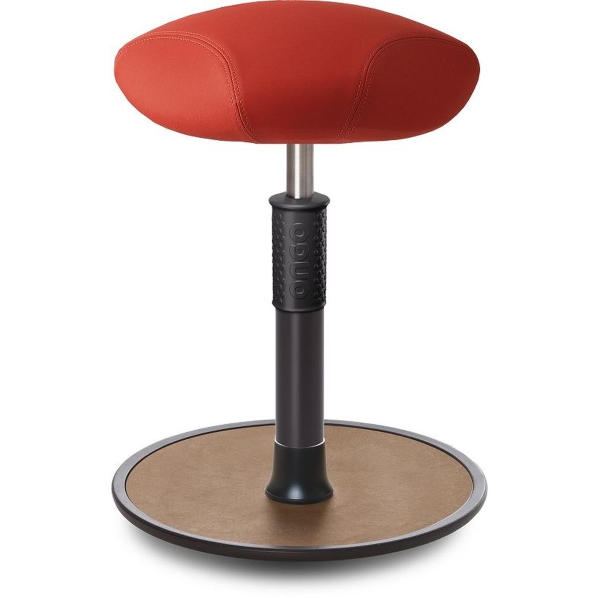 Ongo, Bürostuhl, Sitz- Stehhocker Free Regular Triangel skai Dynactiv M. 160 Rot schw. /Natur