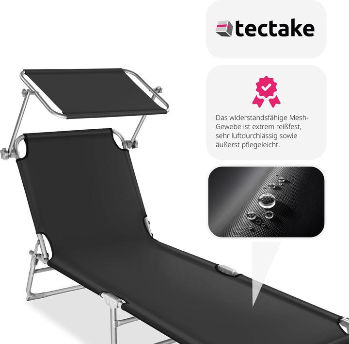 Produktbild tectake Gartenliege (190 cm)