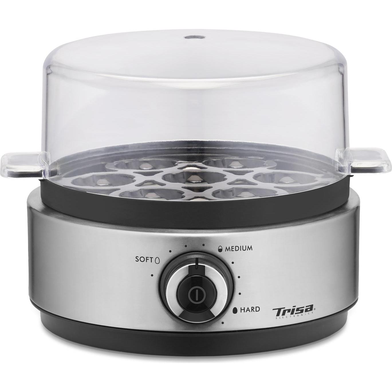 Trisa Vario Eggs Eierkocher, Eierkocher, Schwarz, Silber