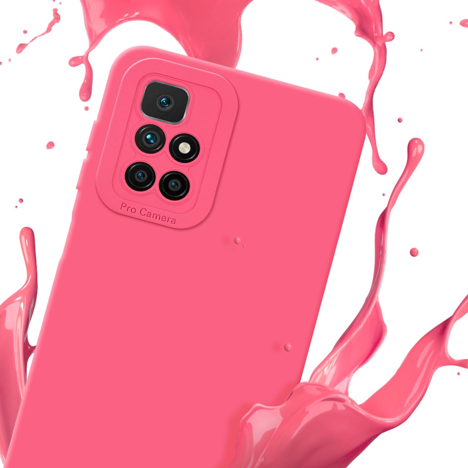 Thumbnail - Cadorabo Hülle für Xiaomi RedMi 10 im TPU Fluid LM162 Style (Xiaomi Redmi 10), Smartphone Hülle, Rot