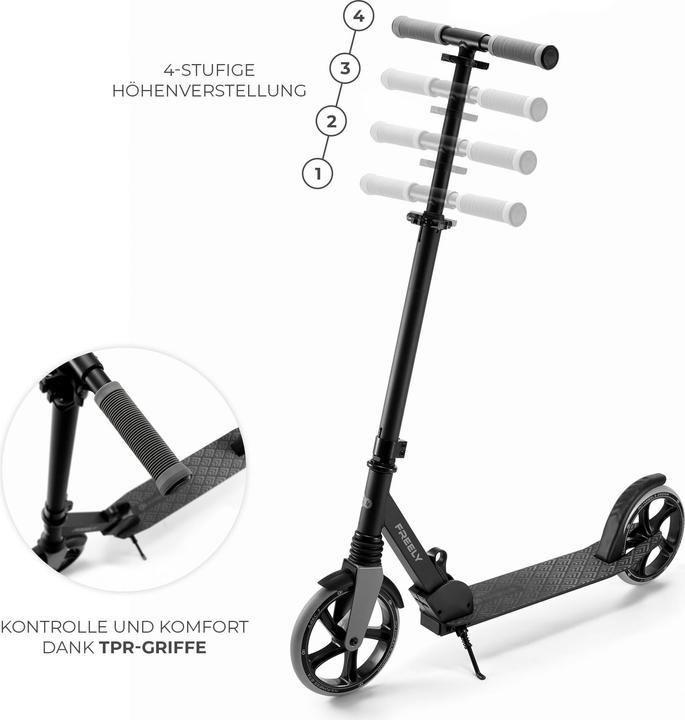 Actual product image KinderKraft scooter FREELY black