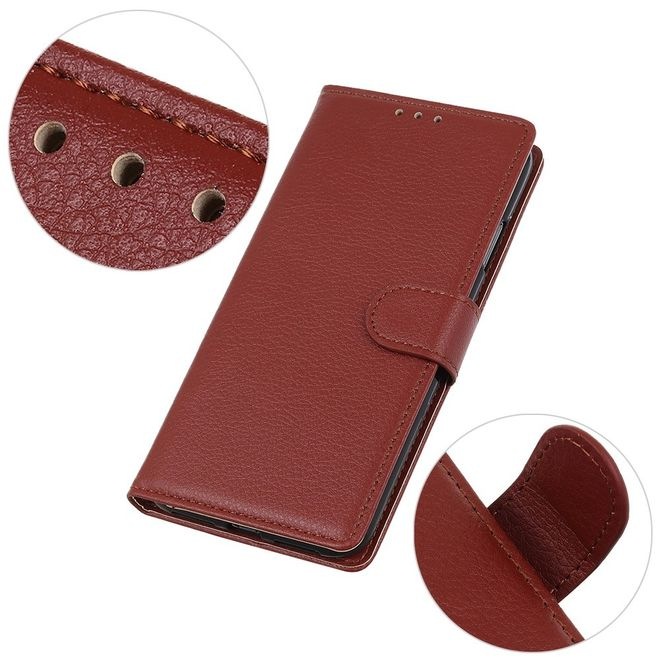 Actual product image MU Classic Litchi Leather Bookcover Series (Samsung Galaxy A54 5G)