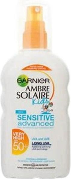 Actual product image Garnier Sensitive Advanced (Sun spray, SPF 50+, 150 ml, 184 g)