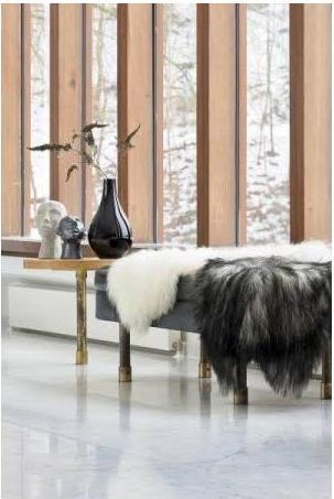 Actual product image Villa Collection Lambskin Grey, White