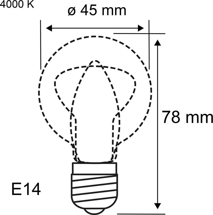 Produktbild Paulmann Tropfen (E14, 4.80 W, 470 lm, 1 x, F)