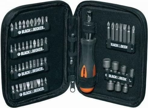Produktbild DeWalt Black+Decker 56-teilig Handratschen-Set (für Wartungs- und Reparaturarbeiten am KFZ, in praktischer