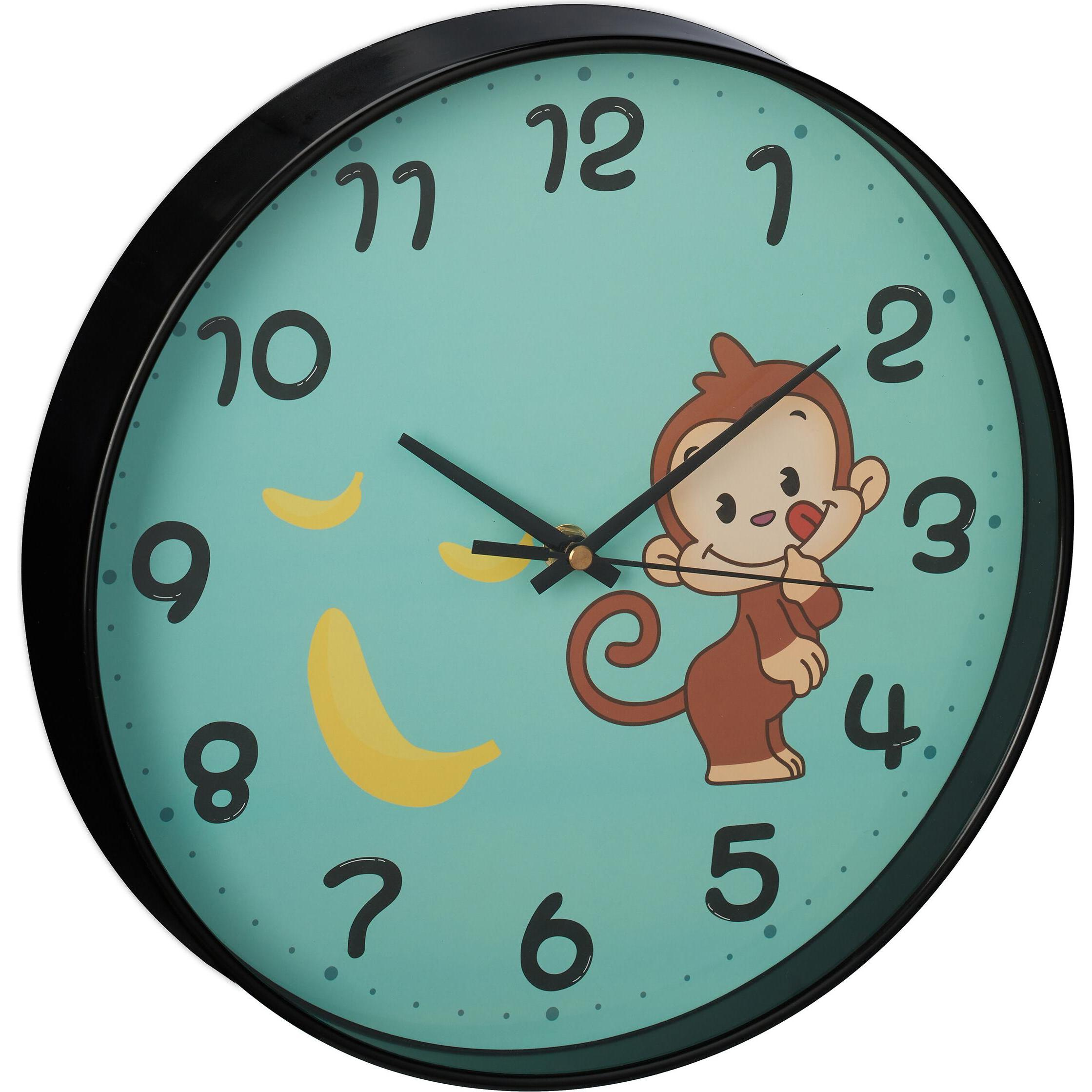 Relaxdays, Wanduhr, Affen-Wanduhr (29.50 cm)