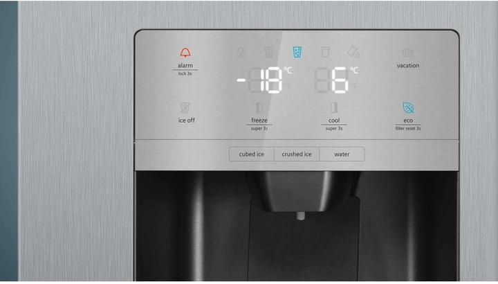 Produktbild Siemens iQ500, Amerikanischer Side by Side, 178.7 x 90.8 cm, Edelstahl antiFingerprint, KA93GAIDP (560 l)