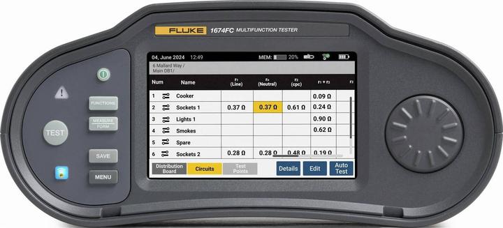 Productafbeelding Fluke Multifunktions-Installationstester (CAT IV 300V, CAT III 600V)