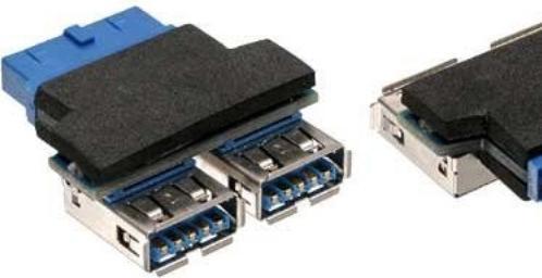 Produktbild InLine Adapter intern USB 3.0 zu extern USB 3.0 - Platine (USB 3.0, 36 cm)