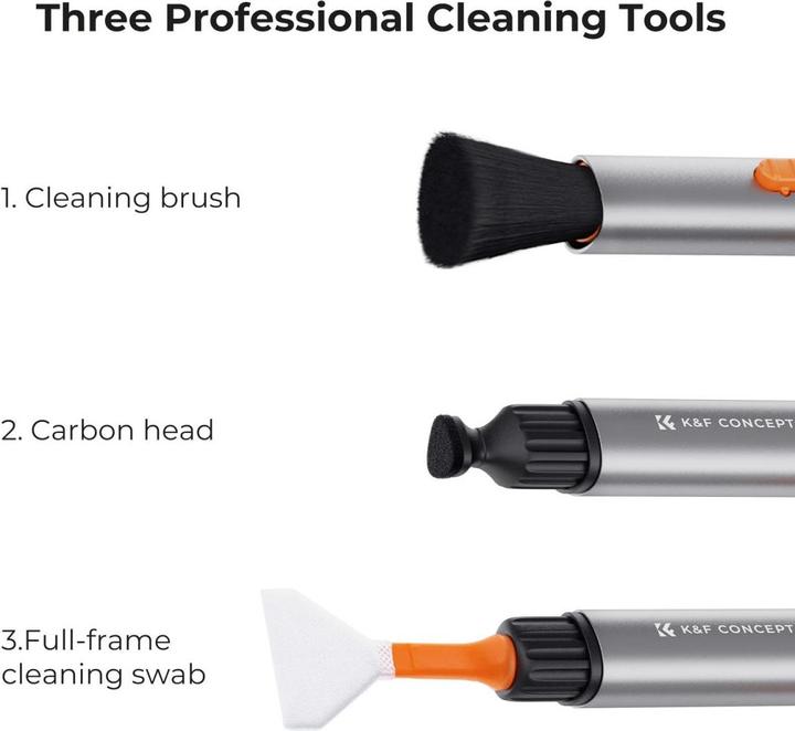 Actual product image K&F Concept SKU.2011 Aluminum Versatile Switch Cleaning Pen Kit