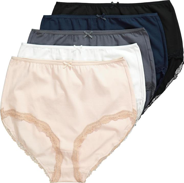 Produktbild Ulla Popken Maxislips, 5er-Pack, Spitzenkante (54, 5er Pack)