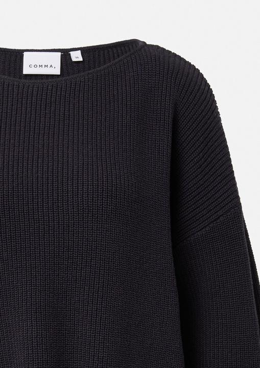 Produktbild Comma Strickpullover Pullover im Boxy Fit mit Kontrastdetails (36)