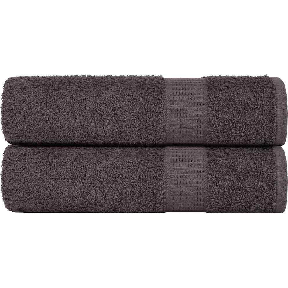 VidaXL, Frotteewäsche, Duschtücher 2 Stk. Anthrazit 70x140 cm 360 g/m² 100% Baumwolle Handtuch