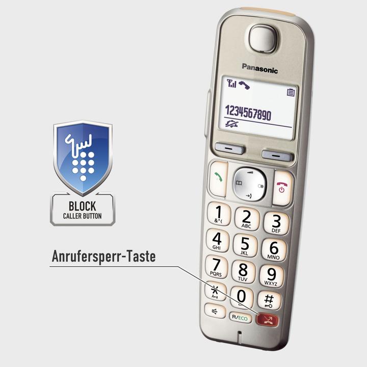 Produktbild Panasonic KX-TGE260GN Single champagner