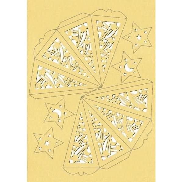 Thumbnail - Ursus Papier-Deko Silhouetten-Stern gold