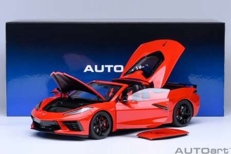 Produktbild AUTOart Chevr. Corvette C8 Stingray Z51 2020 torch red (composite model/full openings)