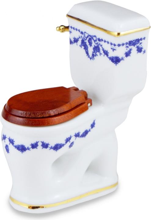 Produktbild Reutter 001.664/2 - Toilette "Blaue Schleife", Miniatur