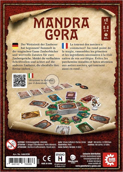 Produktbild Game Factory Mandragora (mult) (Französisch, Deutsch, Italienisch)