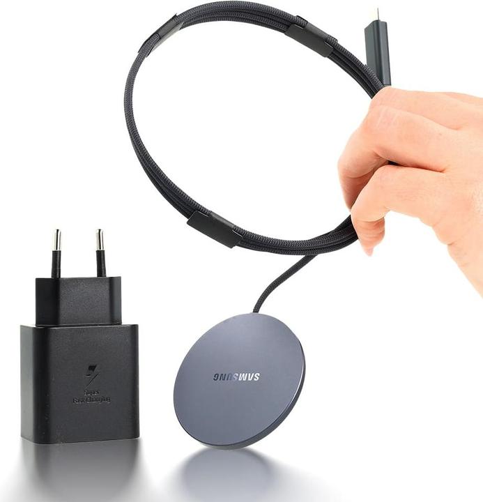 Produktbild Samsung Magnetyczna ładowarka indukcyjna EP-P2900TB 25W Qi2 + ład.siec 45W czarny (25 W)