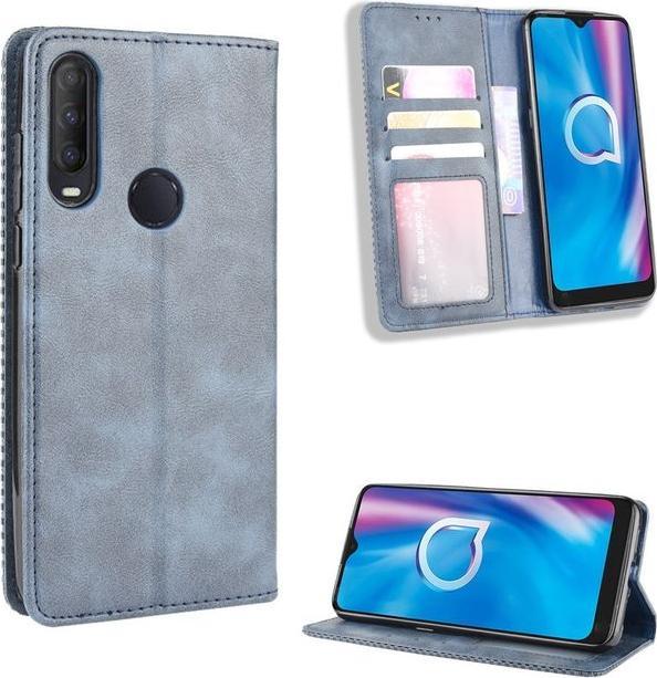 Image du produit MU Classic Série de couvertures de livre en cuir rétro (1S (2020), Alcatel 3X (2020))