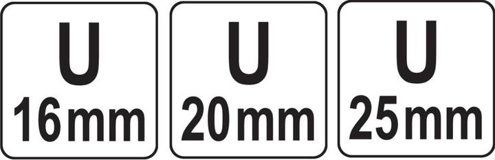 Produktbild Yato Profi Rohrpresszange 4-teilig, für Verbundrohre PE RT PEX Al PEX PEX-AI-PEX Aluminium, 16-26 mm (420 mm)