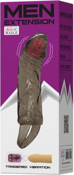Actual product image Baile Penis sheath with vibration and testicle strap