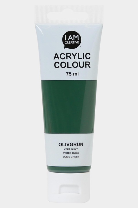 Produktbild I Am Creative Basic Acryl, Acrylfarbe auf Wasserbasis, 75 ml (Olivgrün, 75 ml)