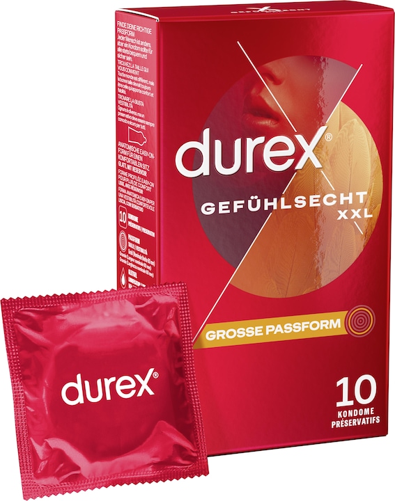 Produktbild Durex Gefühlsecht Extra Gross (10 Stk.)