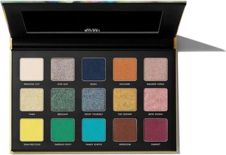 Actual product image Milani Gilded Jewel Eyeshadow Palette 15 Hyper-Pigmented Eye Shadows