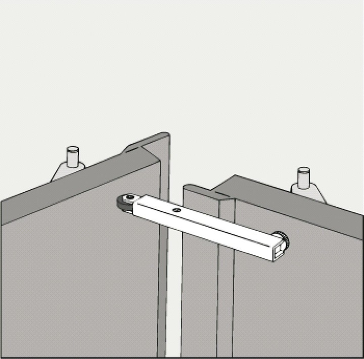 Actual product image ECO MK Basis-1 follower cap for door coordinator door closer galvanised steel