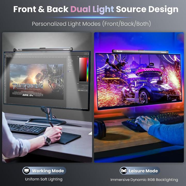 Actual product image Quntis LED Screenbar Game Pro