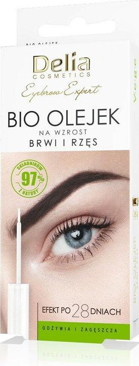 Actual product image Delia Cosmetics Cosmetics Eyebrow Expert Organic Oil for Eyebrows and Eyelashes Growth (7 ml)